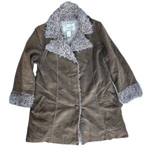 Vintage 1970's Sharpee Shearling Suede Women's Coat sz 15/16